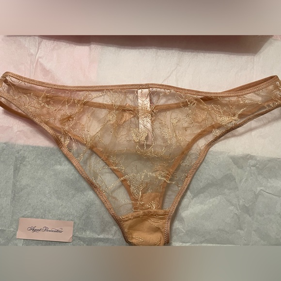 Agent Provocateur Cate Set, Bra+Brief Set, 34D+AP4 (US8) | Nude - Picture 8 of 11